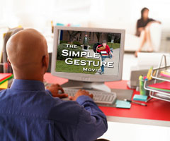 The Simple Gesture Screensaver